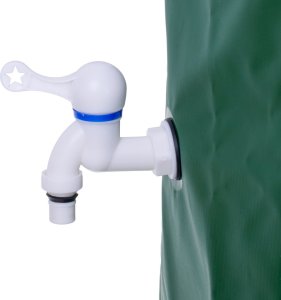 KIK Pojemnik zbiornik na deszczówkę z kranem beczka na wodę deszczową składana 200 litrów 2