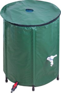 KIK Pojemnik zbiornik na deszczówkę z kranem beczka na wodę deszczową składana 200 litrów 4