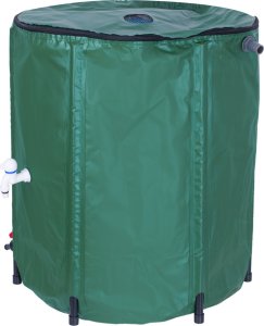 KIK Pojemnik zbiornik na deszczówkę z kranem beczka na wodę deszczową składana 200 litrów 5