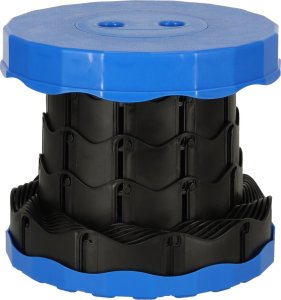 KIK Krzesło składane rozkładany stołek taboret niebieski 3