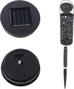 KIK Lampy solarne latarenka gwiazdy księżyce lampa solarna LED 4szt. 5