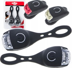 KIK L-BRNO Lampa lampka rowerowa do roweru diodowa LED przód tył 2 sztuki 2