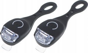 KIK L-BRNO Lampa lampka rowerowa do roweru diodowa LED przód tył 2 sztuki 3