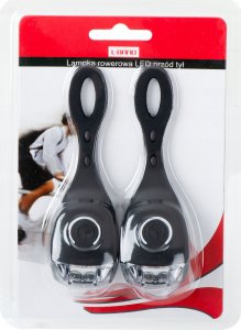 KIK L-BRNO Lampa lampka rowerowa do roweru diodowa LED przód tył 2 sztuki 9