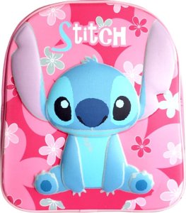 DIFUZED Różowy plecak przedszkolny 3D Lilo i Stitch 3