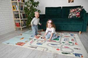 Nice Idea LITTLE STORY Składana Dwustronna Mata Piankowa XPE 180x120x1 cm XPE-F10120 12