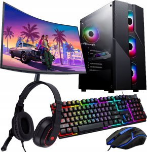 Biurko Altreo ZESTAW GAMINGOWY Ryzen 5 RTX 4060 1TB NVME 32GB Dla Gracza Win 11 + MONITOR 1