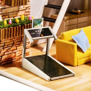 Nice Idea LITTLE STORY Składany Drewniany Model LED - Claudia's Apartment 6