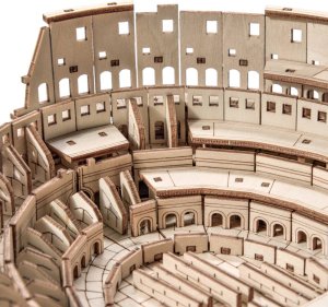 Little-Story Little Story Drewniane Puzzle Model 3D - Koloseum 5