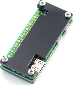 Gravlaser Obudowa Raspberry Pi Zero - Fluo Open - czarna} 1