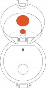 ion8 ION8 Granatowa butelka na wodę z miarką motywacyjną 1000 ml 9