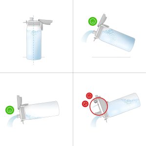 ion8 ION8 Niebieska butelka na wodę w samoloty 500 ml 7