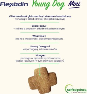 Triton VETOQUINOL Flexadin Young Dog Mini 60kąsków 7