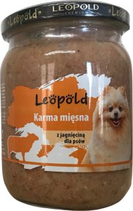 Leopold Vienna Leopold Karma mięsna z jagnięciną dla psów 500g (Słoik) 1