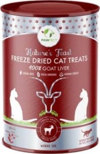 Triton PAWFECT NATURE'S FEAST CAT 100% GOAT LIVER liofilizowane przysmaki dla kota WĄTRÓBKA Z KOZY 50g 1