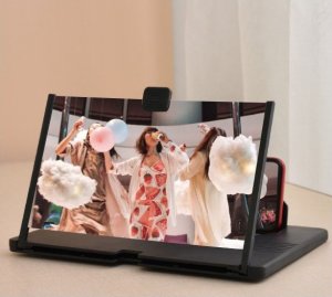 Gold Start Ekran powiększający do telefonu 12'' HD, Kolor: Biały 2