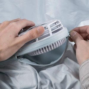 Makita Cordless ventilated jacket MAKITA DFJ201ZL, white, L 6