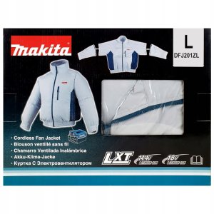Makita Cordless ventilated jacket MAKITA DFJ201ZL, white, L 7