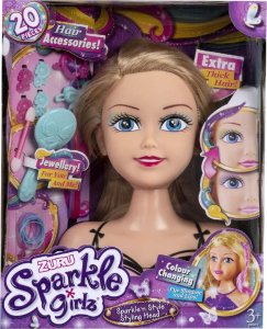 Sparkle Girlz SPARKLE GIRLZ styling head with color changing eyes, 10029/10097 1