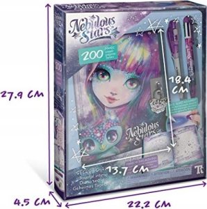 Nebulous Stars Pamiętnik na kłódkę - z niewidzialnym pisakiem i latarką UV do odczytywania Isadora 8