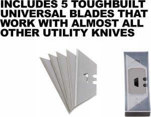 ToughBuilt Scraper and knife 2 in 1 + 5 spare blades ToughBuilt(r) 13
