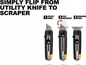 ToughBuilt Scraper and knife 2 in 1 + 5 spare blades ToughBuilt(r) 8