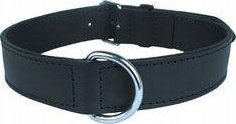 Zolux LEATHER LINED COLLAR 55MM BLK 1