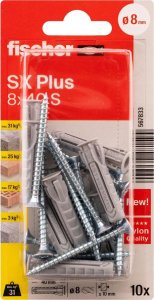 Fischer FISCHER dowels with screws SX Plus S, 8x40 mm, 10 pcs. 2