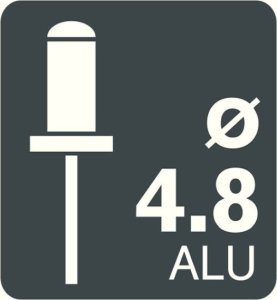 Rapid Rivets "Rapid" 4.8 x 12, 50 pcs. 2