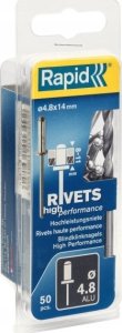 Rapid Rivets "Rapid" 4.8 x 14, 50 pcs. 1