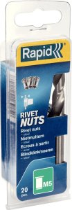 Rapid Rivet nuts M5, 20 pcs. 1