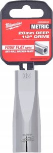 Milwaukee MILWAUKEE SOCKET 1/2" LONG 20mm 4