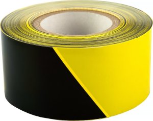 Specialist+ SPECIALIST+ warning tape black/yellow, 75 mm x 250 m 1