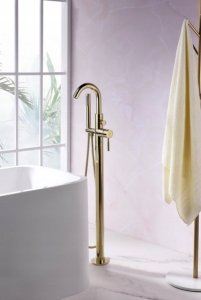 Bateria umywalkowa Blue Water Floor-standing bathroom faucet Blue Water Denver DEN-BWP.090C gold 1