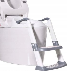 Primabobo PRIMABOBO A soft toilet seat with a ladder, grey, D6839G 1