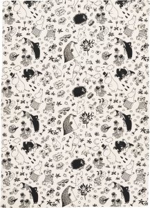 Iittala Moomin towels 50x70cm 2 pcs. Off-white 1