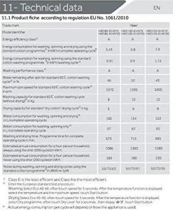 Pralka Haier Washing machine Haier HWD80-B14979 21