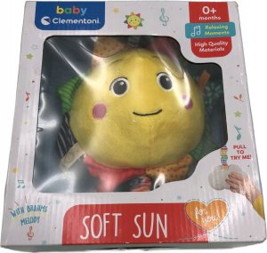 Clementoni TOY RATTLE SOFT SUN 0 MON 17795 1