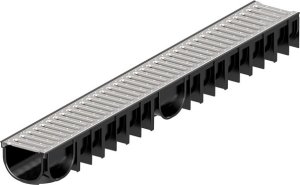 ACO CHANNEL EASYLINE 1M H90 A15 GREY PLASTIC 1