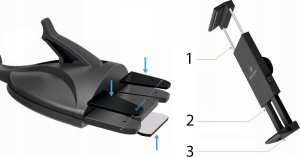 Swissten Swissten S-Grip T1-CD1 Universal Car Mount for CD Recorder Tablets / Phones / GPS Black 12