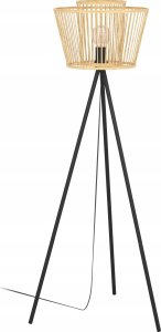 Lampa podłogowa EGLO FLOOR LAMP HYKEHAM E27 43855 BAMBUS/BL 1