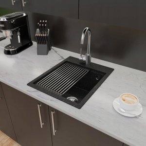 Zlewozmywak Lavello ZLEWOZMYWAK GRANITOWY LAVELLO COMFORT 0.0S CZARNY 5