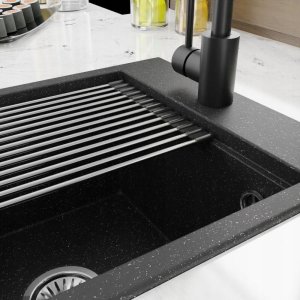 Zlewozmywak Lavello ZLEWOZMYWAK GRANITOWY LAVELLO COMFORT 0.0S CZARNY 8