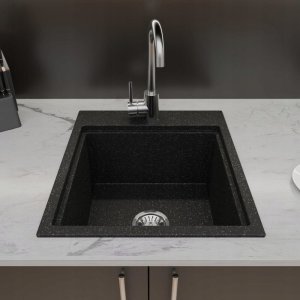 Zlewozmywak Lavello ZLEWOZMYWAK GRANITOWY LAVELLO COMFORT 0.0 M CZARNY GRAFIT 2