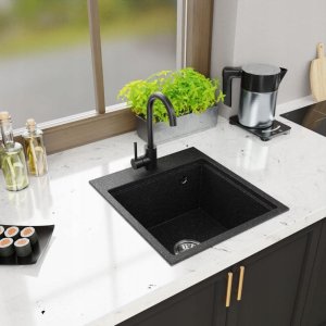 Zlewozmywak Lavello ZLEWOZMYWAK GRANITOWY LAVELLO COMFORT 0.0 M CZARNY GRAFIT 3