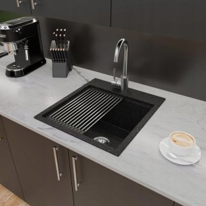 Zlewozmywak Lavello ZLEWOZMYWAK GRANITOWY LAVELLO COMFORT 0.0 M CZARNY GRAFIT 4