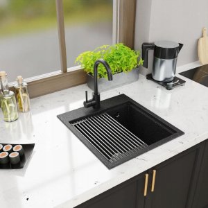 Zlewozmywak Lavello ZLEWOZMYWAK GRANITOWY LAVELLO COMFORT 0.0 M CZARNY GRAFIT 6