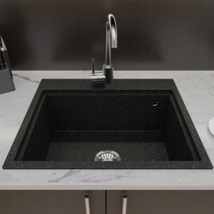 Zlewozmywak Lavello ZLEWOZMYWAK GRANITOWY LAVELLO COMFORT 0.0 L CZARNY GRAFIT 2