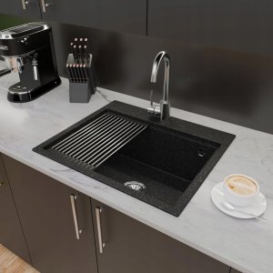 Zlewozmywak Lavello ZLEWOZMYWAK GRANITOWY LAVELLO COMFORT 0.0L CZARNY METALIK 7