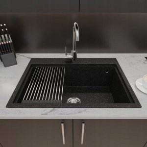 Zlewozmywak Lavello ZLEWOZMYWAK GRANITOWY LAVELLO COMFORT 0.0 XL SZARY METALIK 4